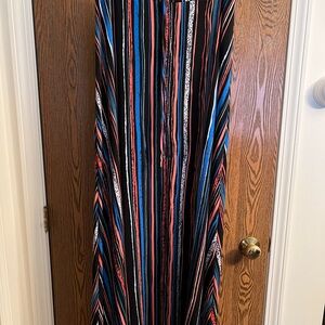 Colorful Striped Maxi Dress